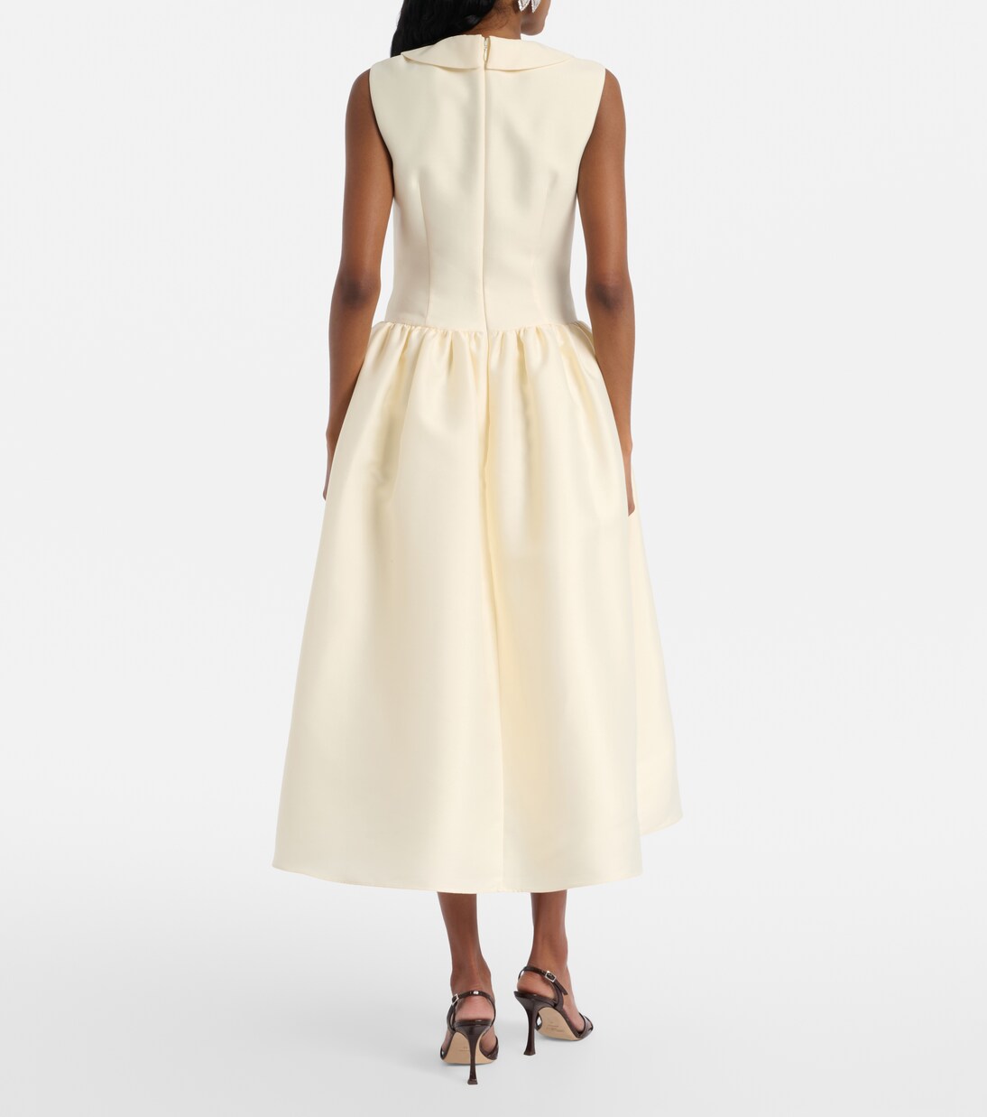 Taffeta midi dress | Self-Portrait