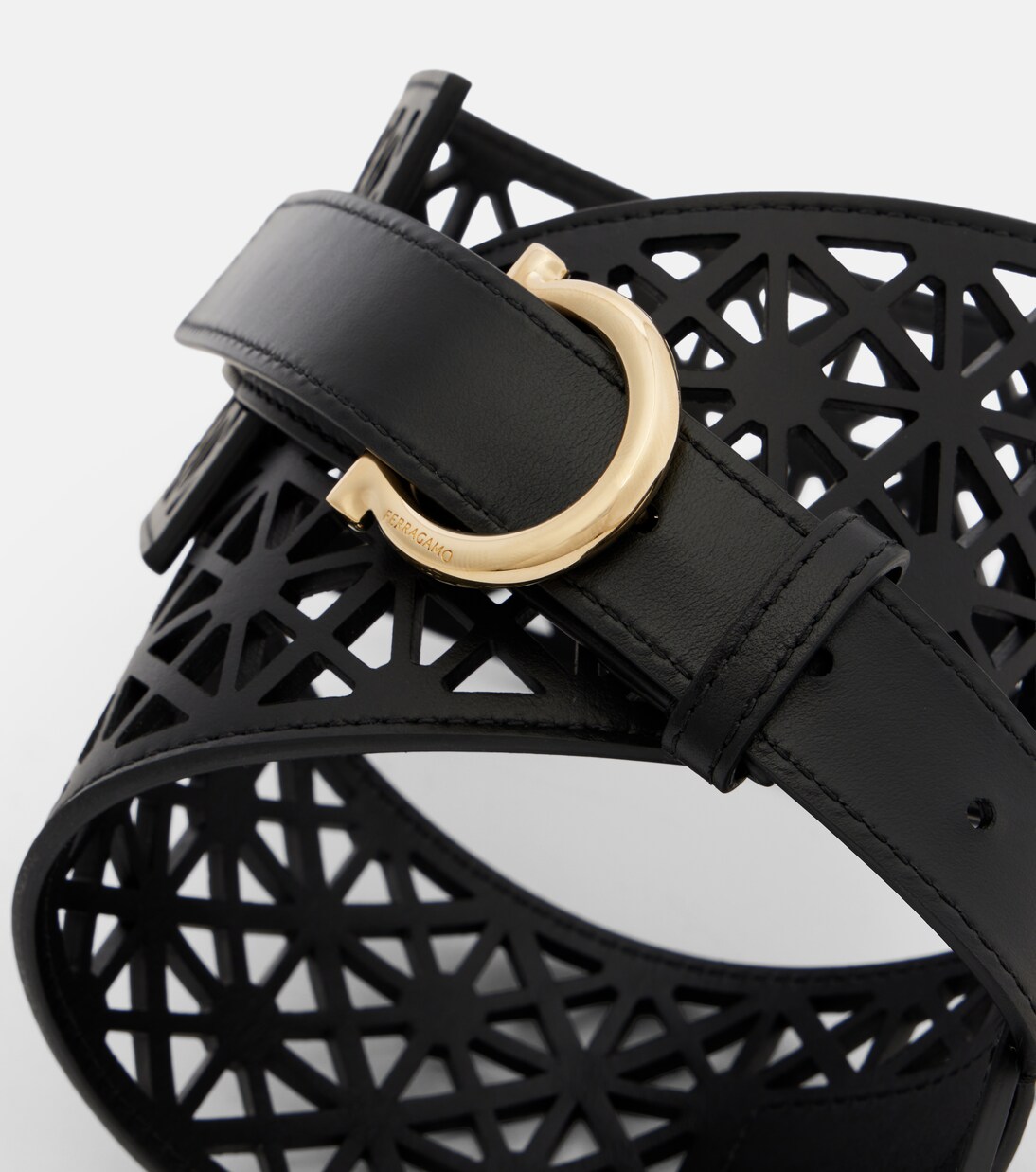 Gancini leather belt | Ferragamo