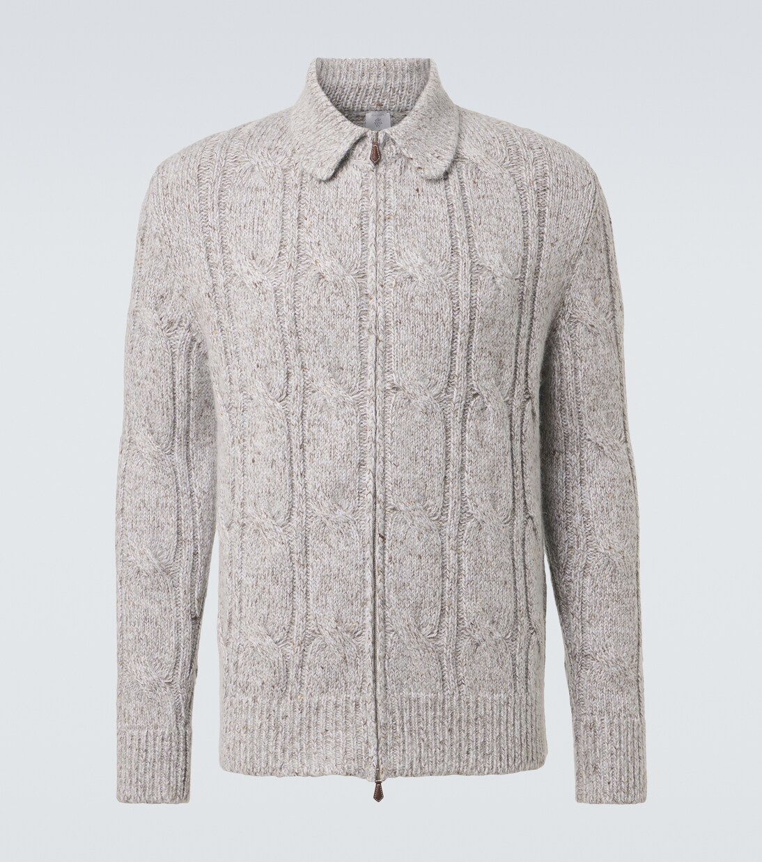Wool, alpaca and silk-blend zip-up cardigan | Eleventy