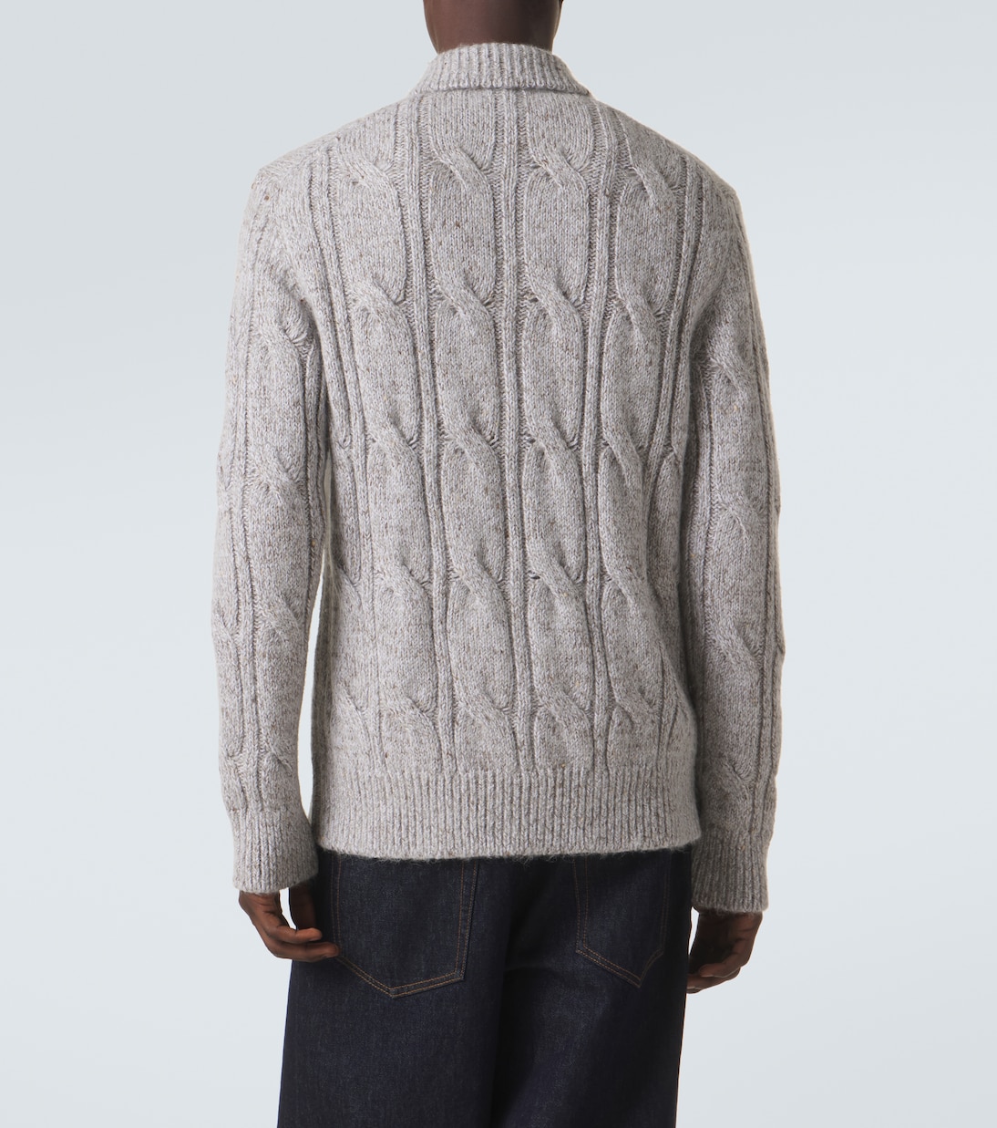 Wool, alpaca and silk-blend zip-up cardigan | Eleventy