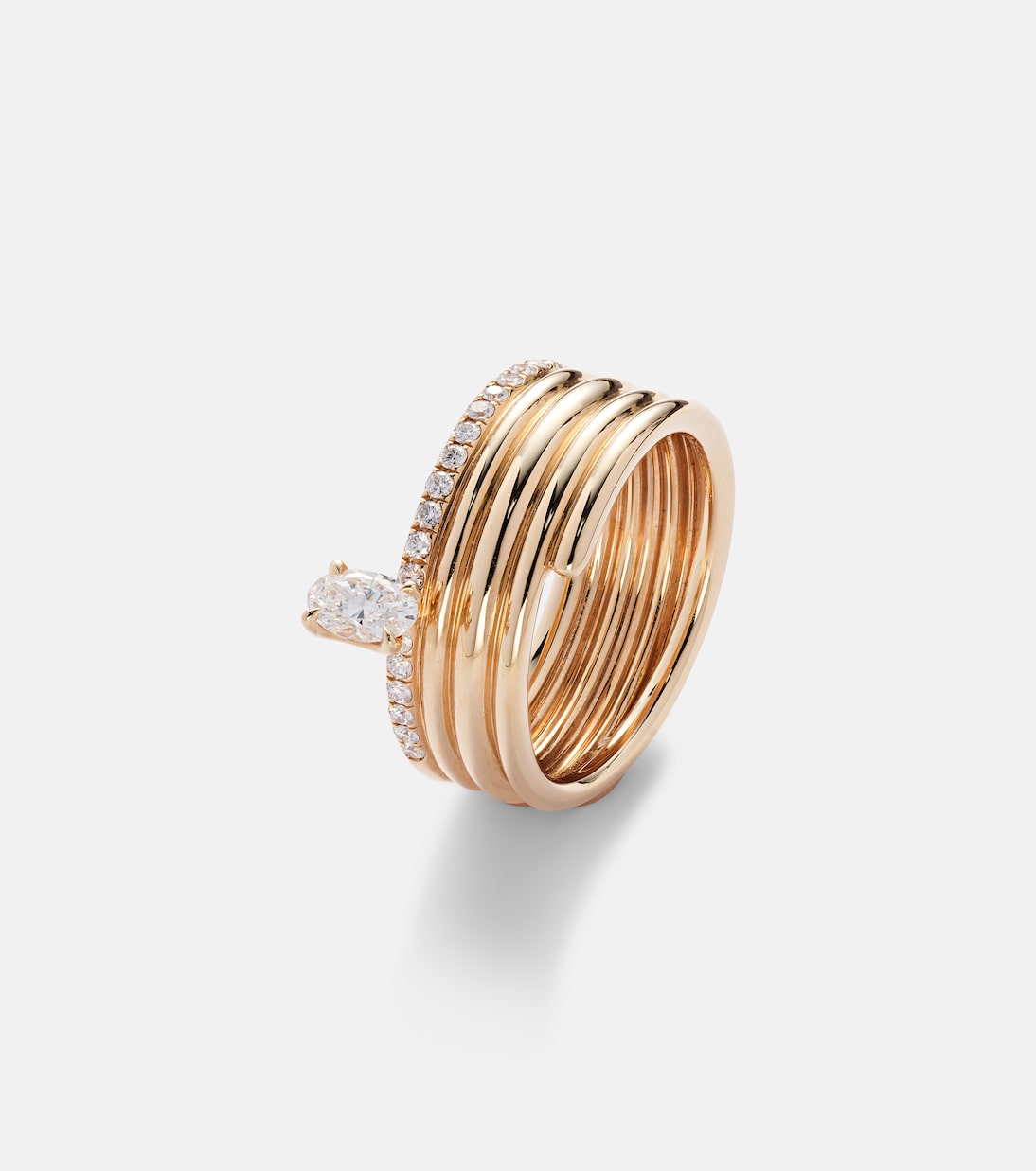 Blast 18kt rose-gold ring with diamonds | Repossi