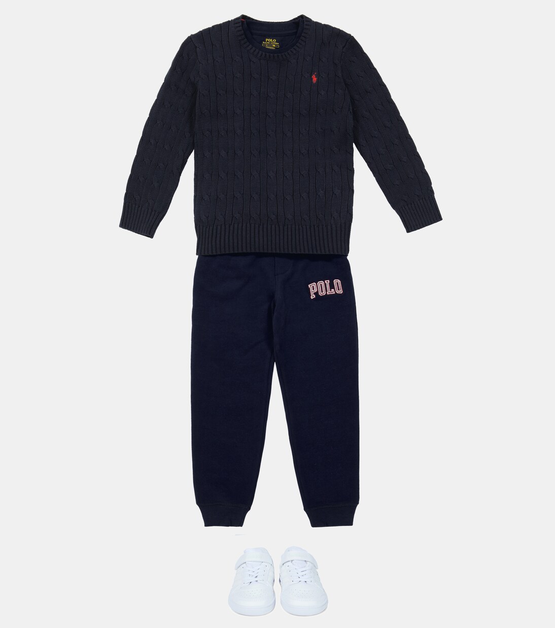 Cotton cable-knit sweater | Polo Ralph Lauren Kids