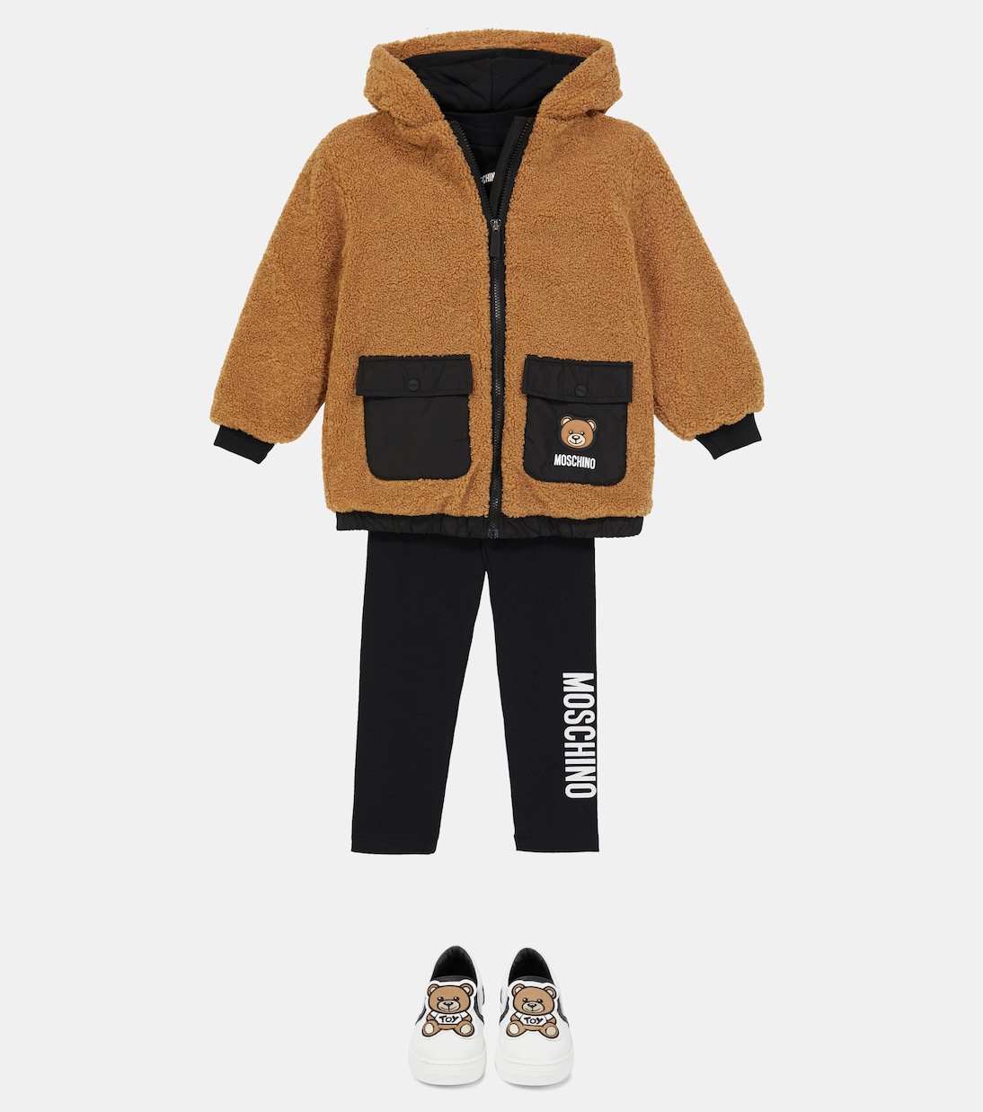 Baskets slip-on en cuir | Moschino Kids