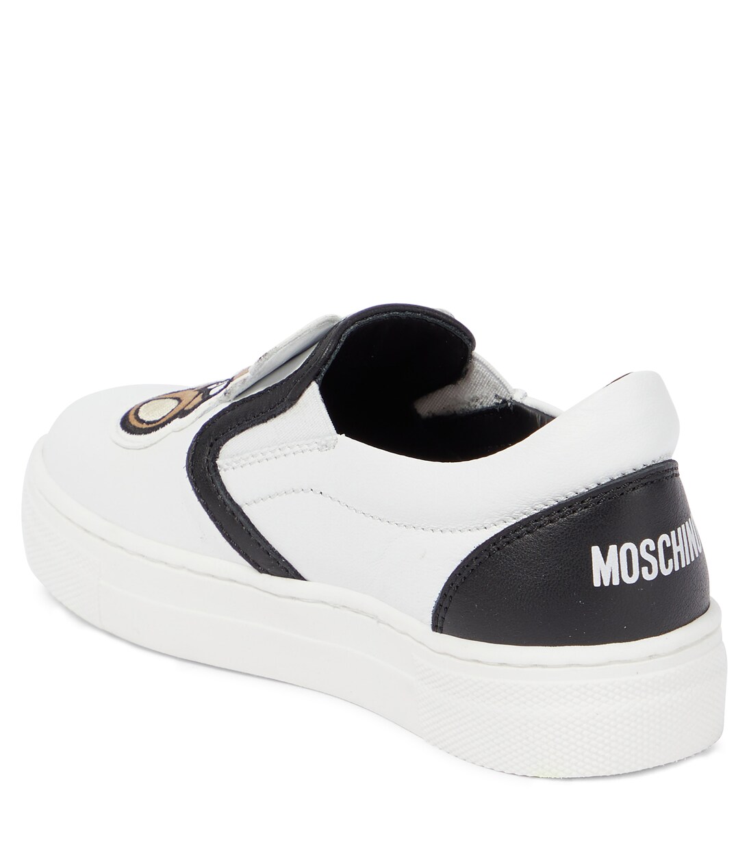 Baskets slip-on en cuir | Moschino Kids