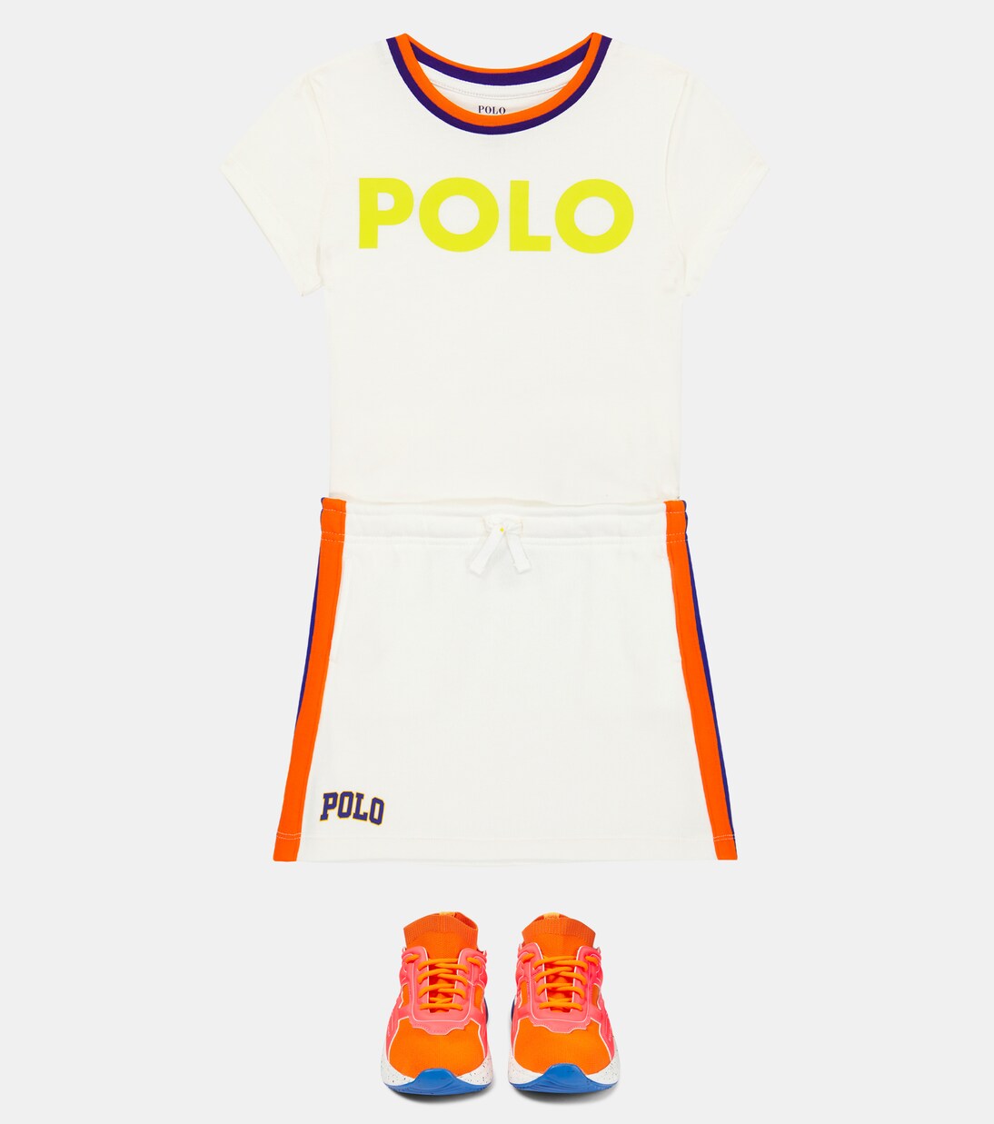 Jupe en coton mélangé à logo | Polo Ralph Lauren Kids