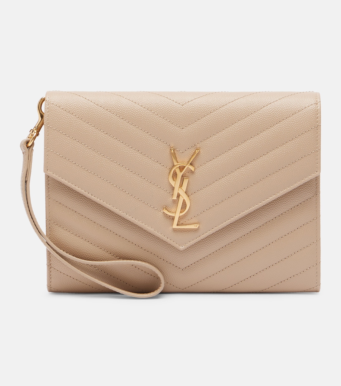 Cassandre Small matelassé leather clutch | Saint Laurent