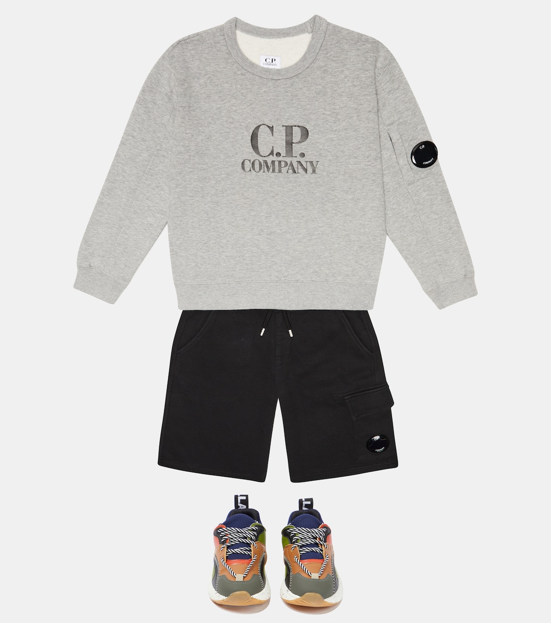 Sweatshirt Lens aus Baumwoll-Fleece | C.P. Company Kids