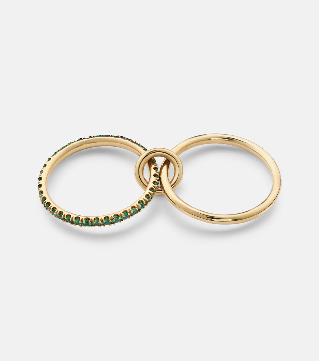 Anillo Marigold de oro amarillo de 18 ct con esmeraldas | Spinelli Kilcollin