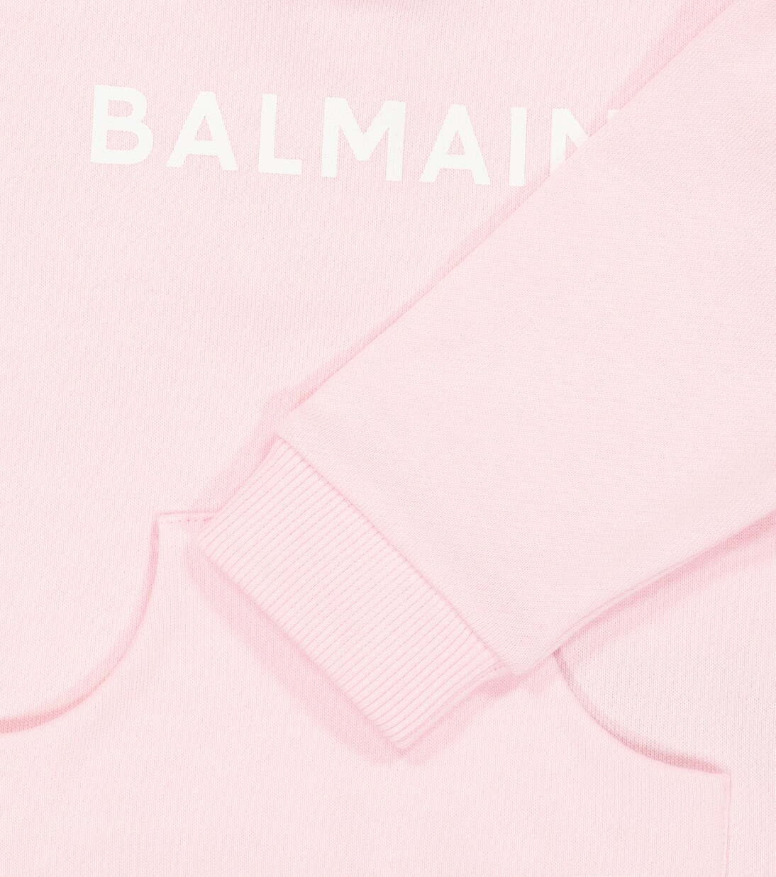 Baby logo cotton jersey sweatshirt | Balmain Kids
