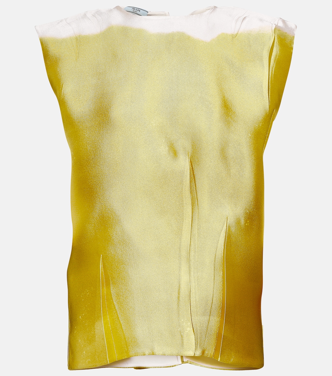 Sleeveless silk-blend blouse | Prada