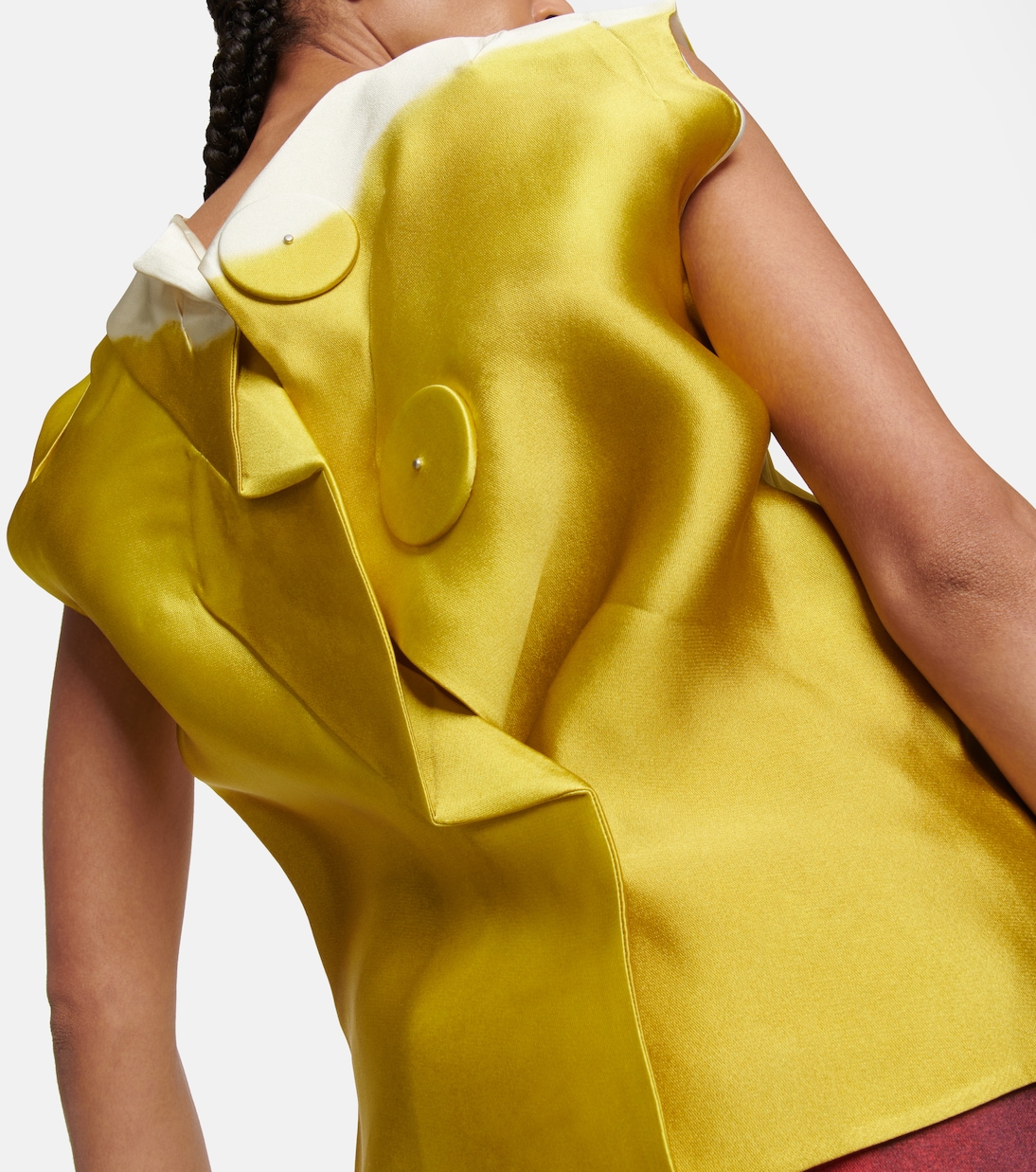Sleeveless silk-blend blouse | Prada