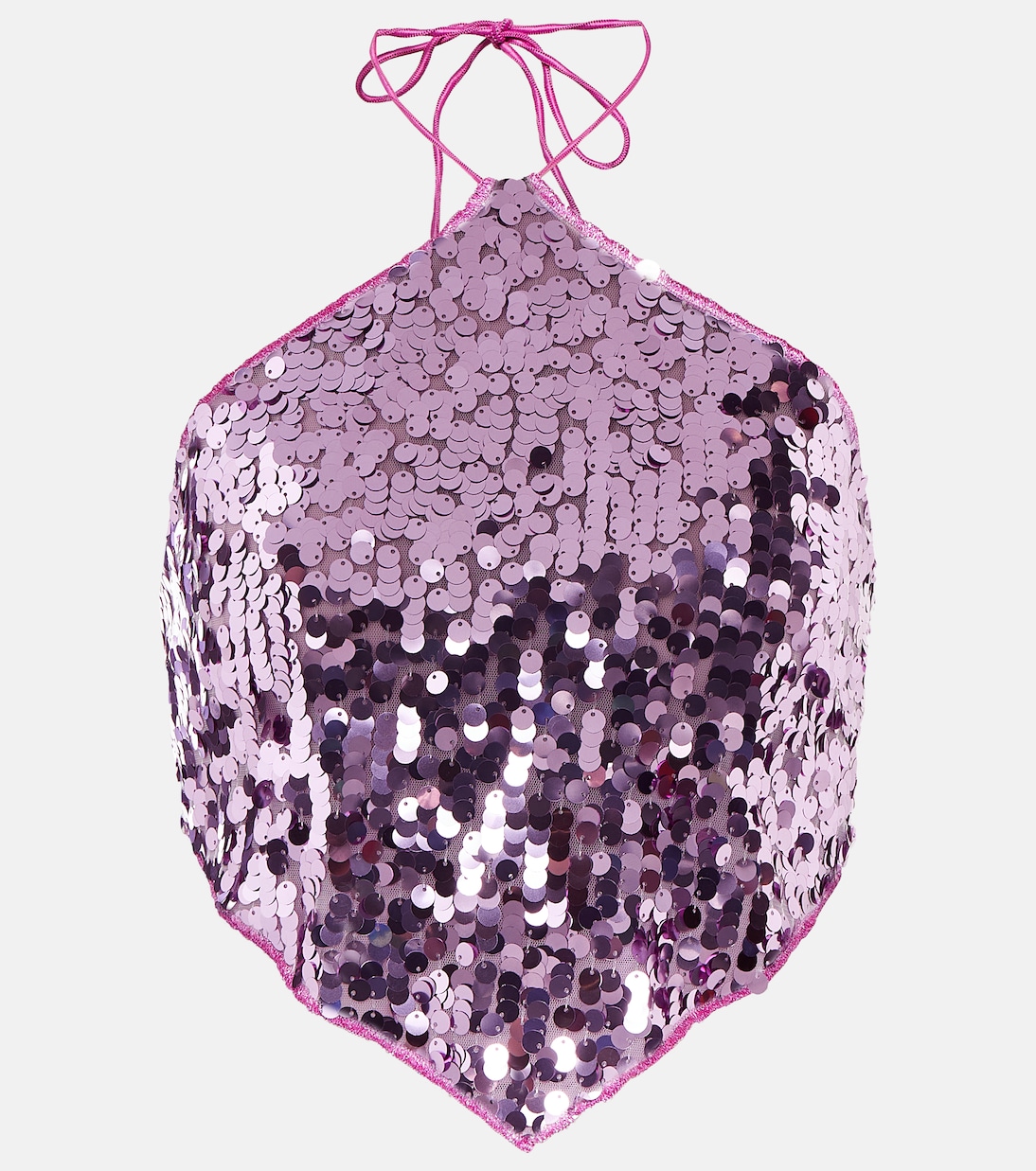 Cropped-Top mit Pailletten | Oséree