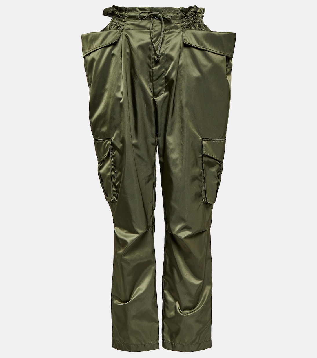 Pantalon cargo en satin | Noir Kei Ninomiya