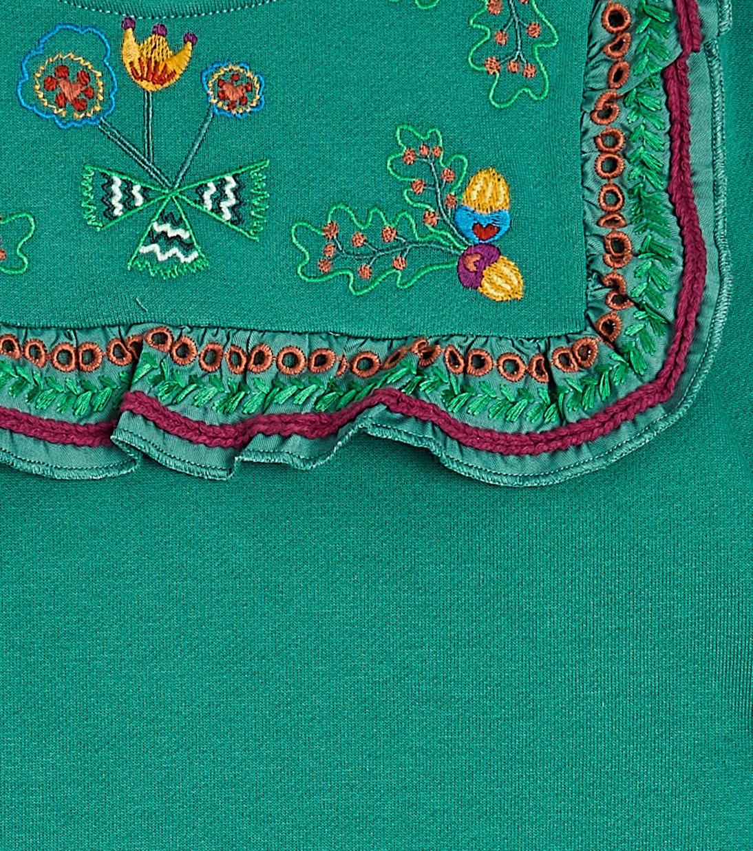 Embroidered cotton jersey dress | Stella McCartney Kids