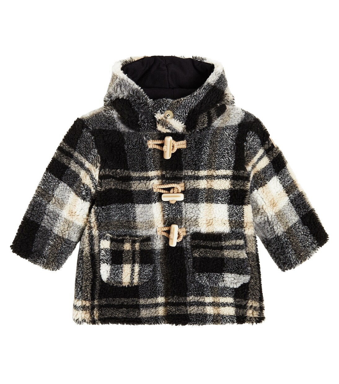 Baby checked duffel coat | Il Gufo