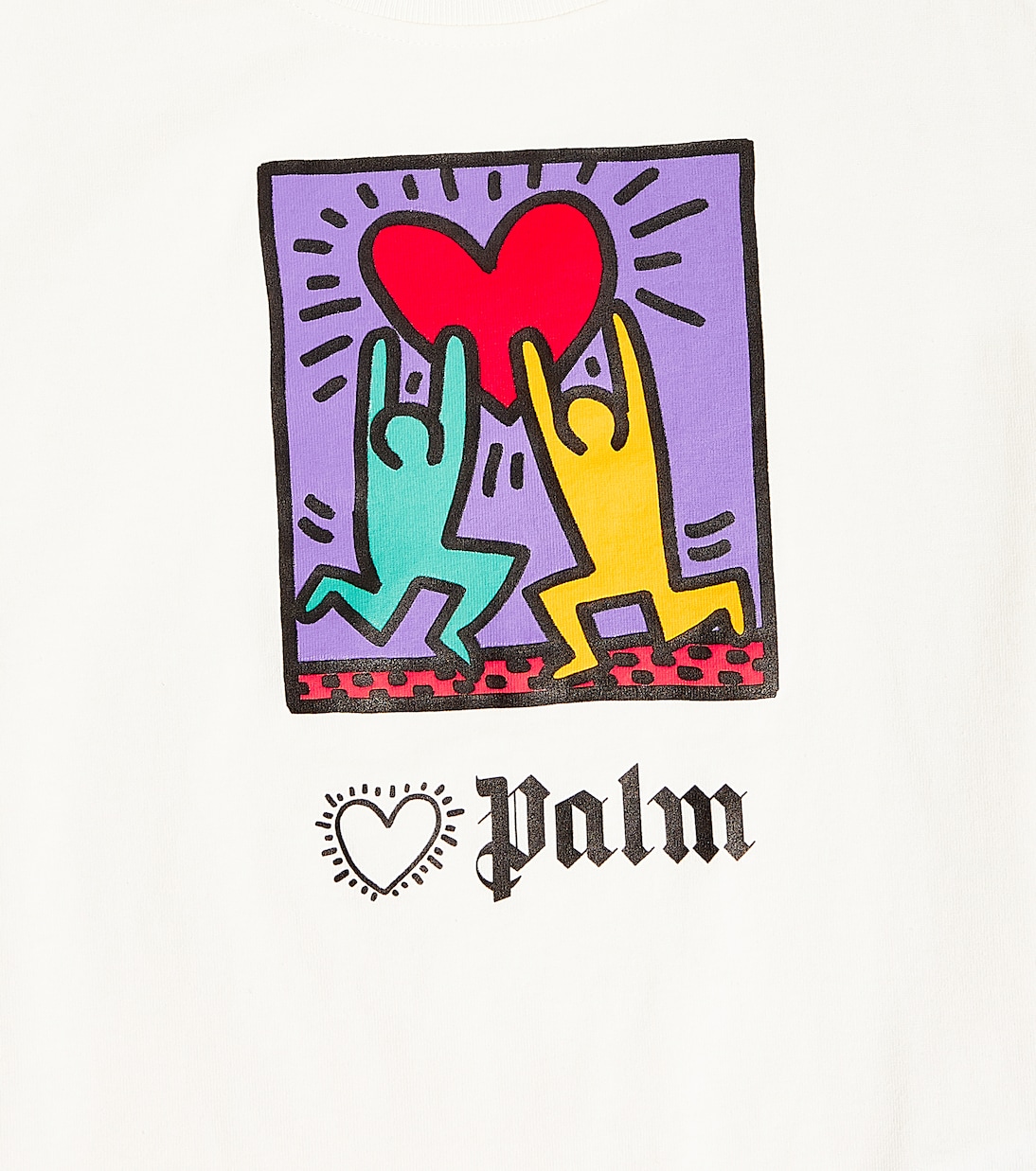 x Keith Haring cotton jersey T-shirt | Palm Angels Kids