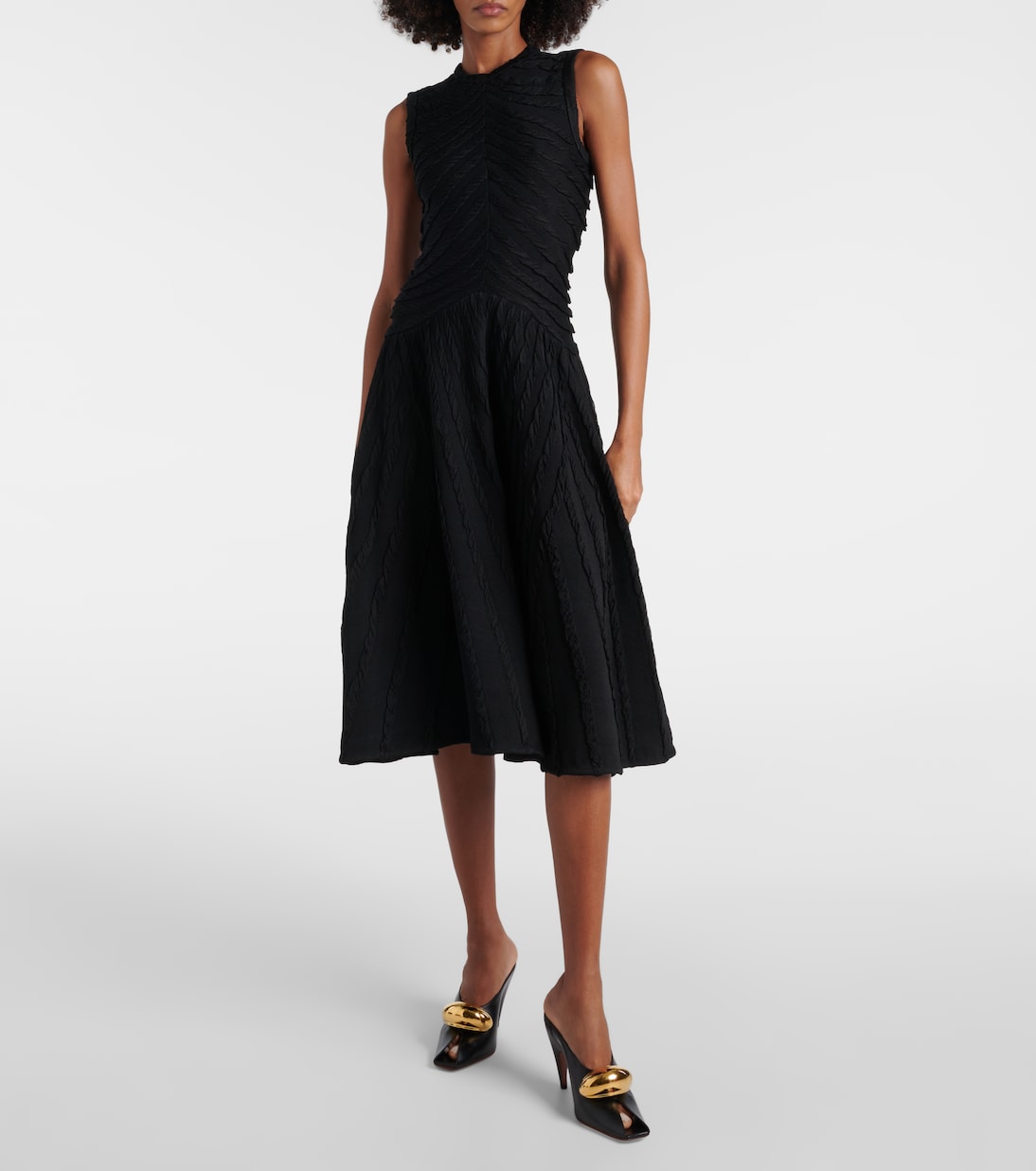 Gathered midi dress | Alaïa
