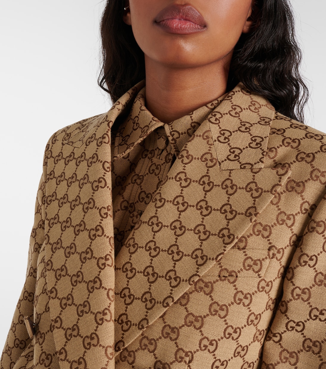 GG Canvas double-breasted blazer | Gucci