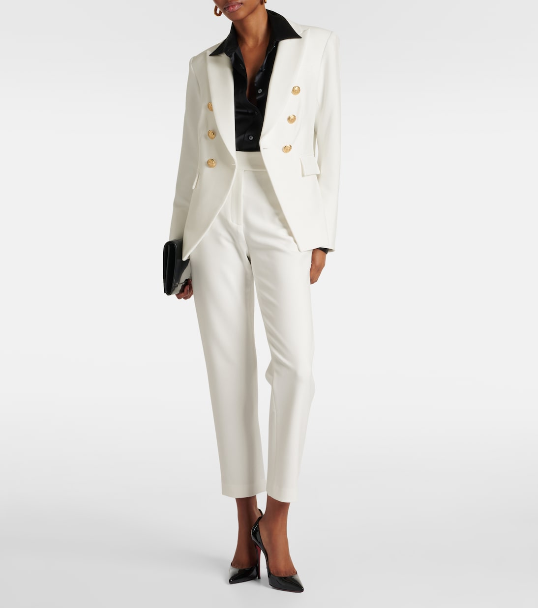 Schmale Cropped Mid-Rise-Hose Renzo | Veronica Beard