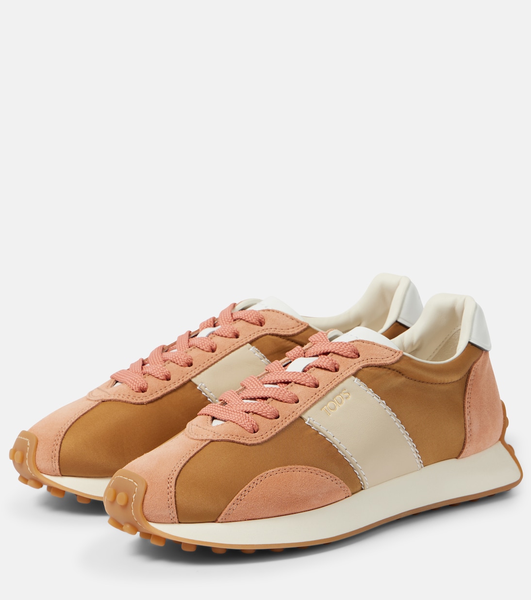 T Vintage suede and technical sneakers | Tod's