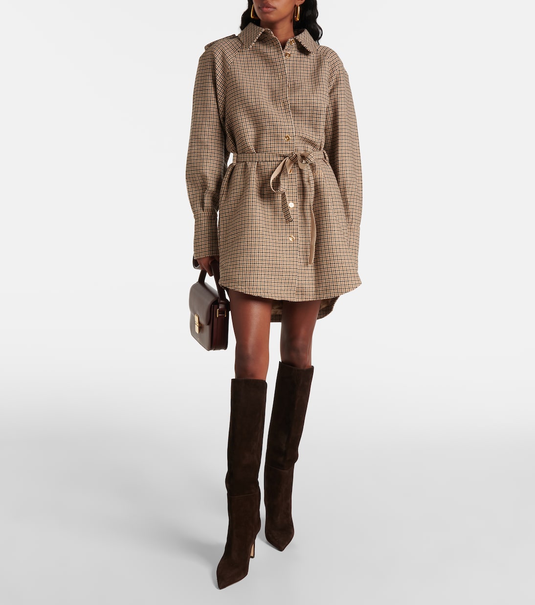 Abito corto in flanella di misto lana | Patou