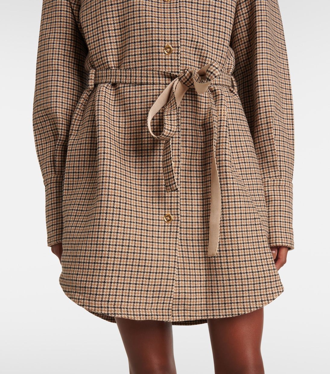 Abito corto in flanella di misto lana | Patou