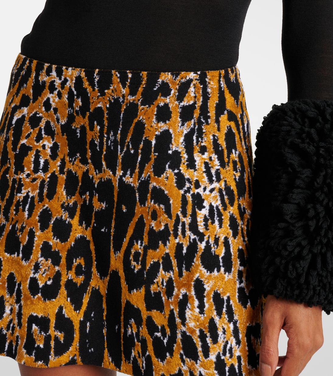 Leopard-print miniskirt | Alaïa