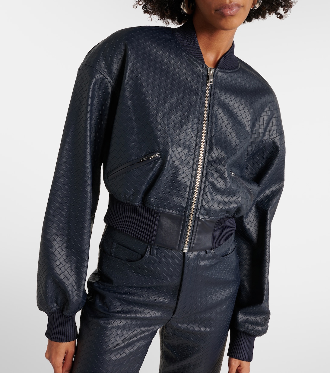 Bomberjacke aus Lederimitat | Rotate