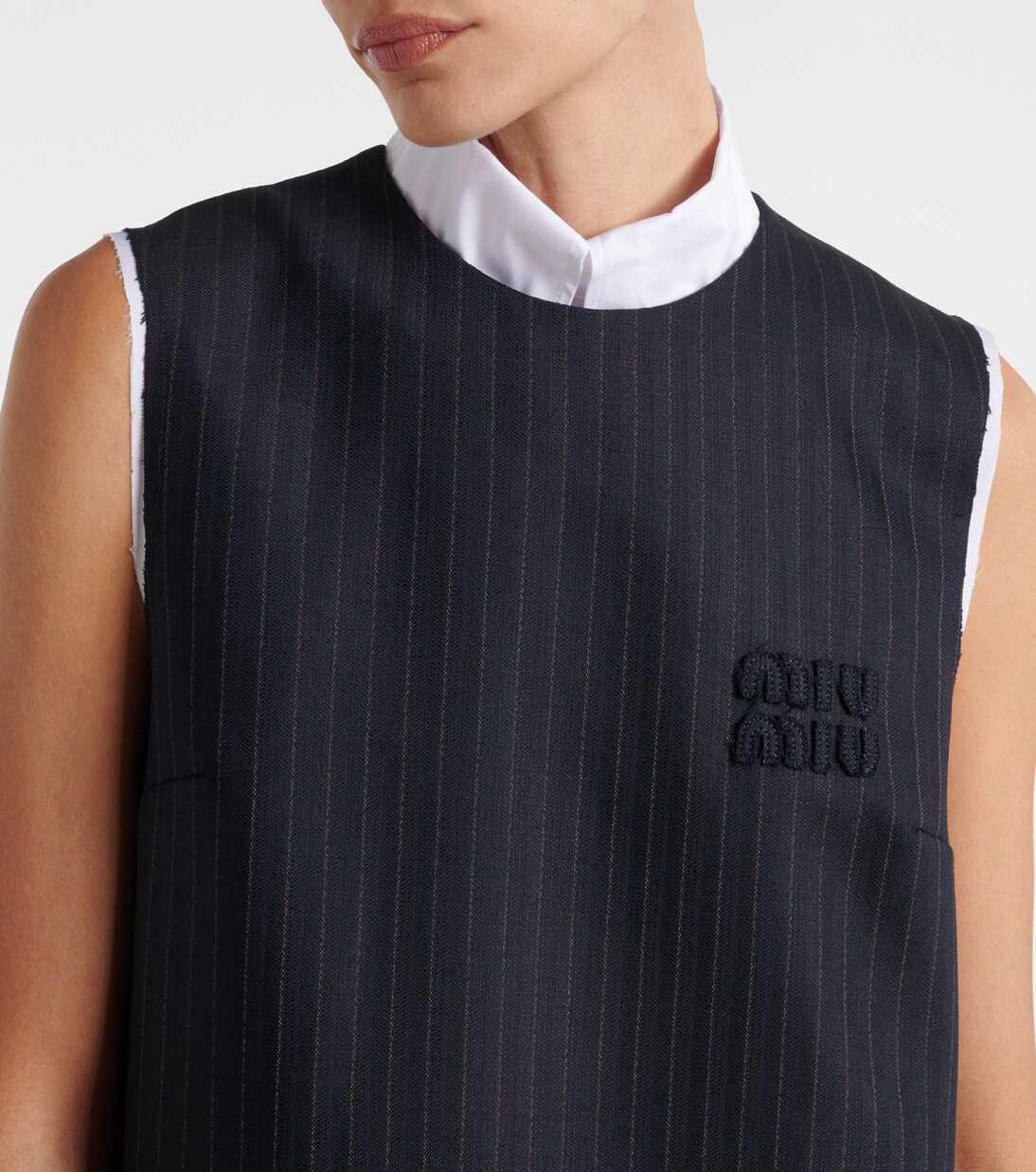 Minikleid aus Wolle und Baumwolle | Miu Miu