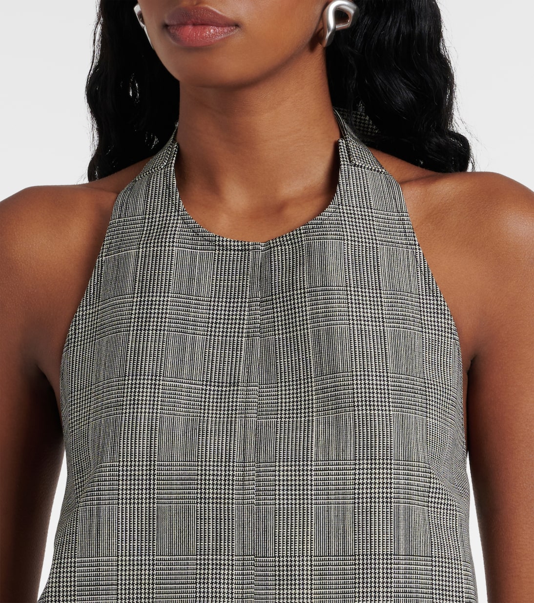 Top en laine à carreaux | Wardrobe.NYC