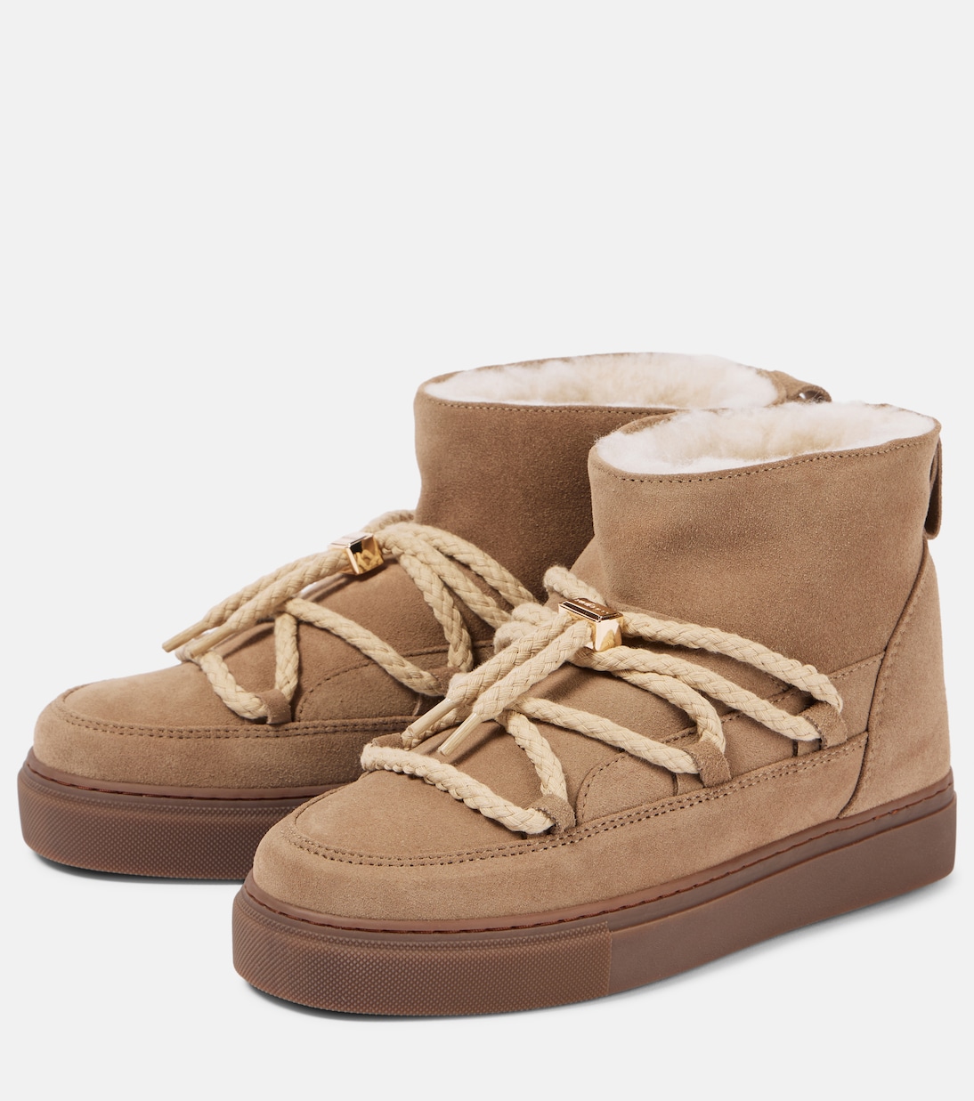 Shearling-lined suede ankle boots | Inuikii