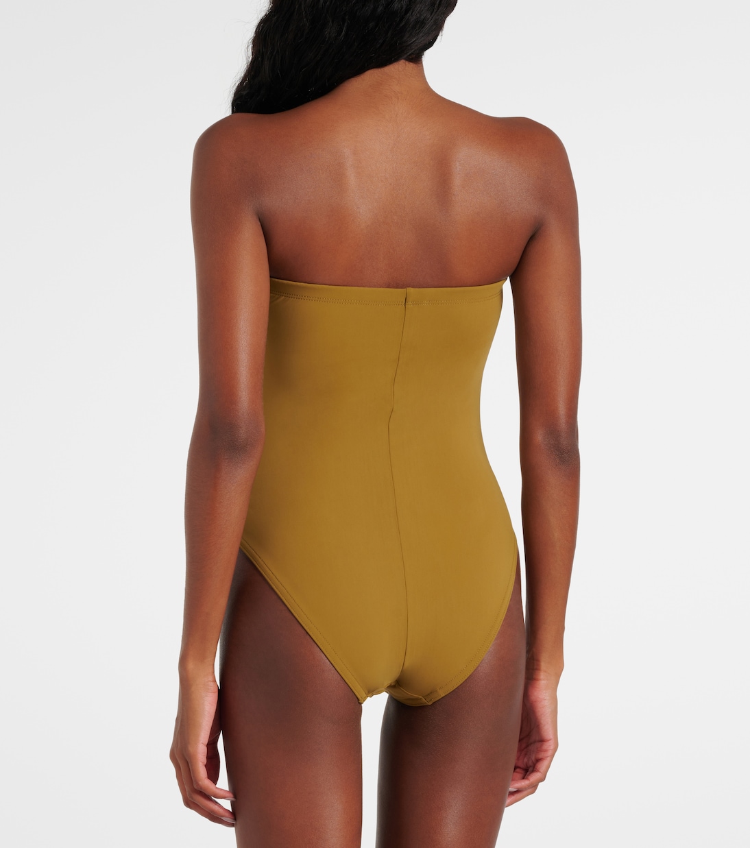Gathered bandeau swimsuit | Karla Colletto