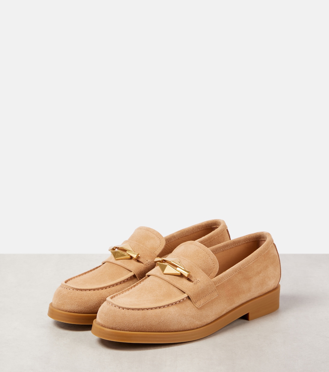 Loafers Maddie Diamond aus Veloursleder | Jimmy Choo