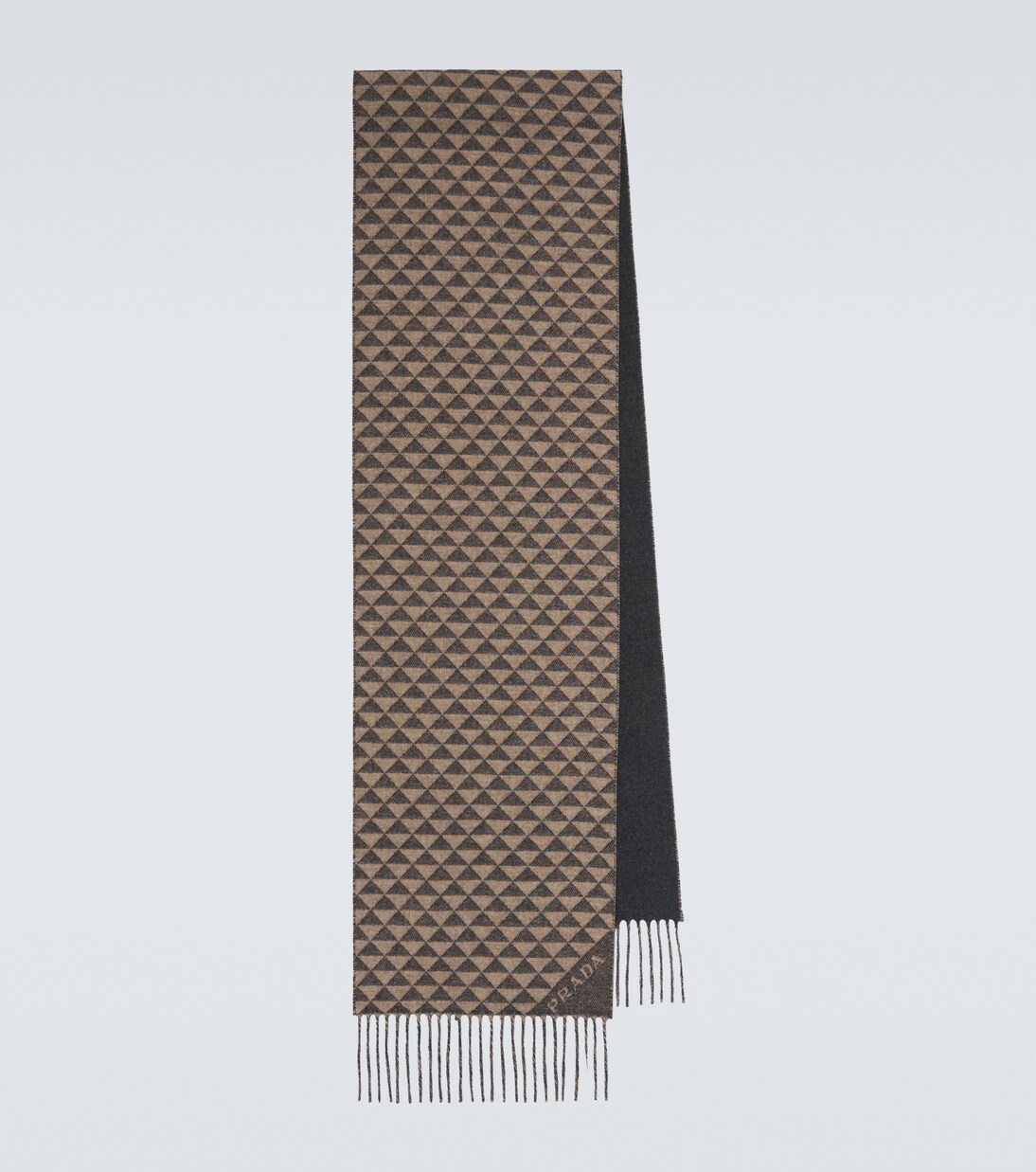 Symbole reversible wool and cashmere scarf | Prada