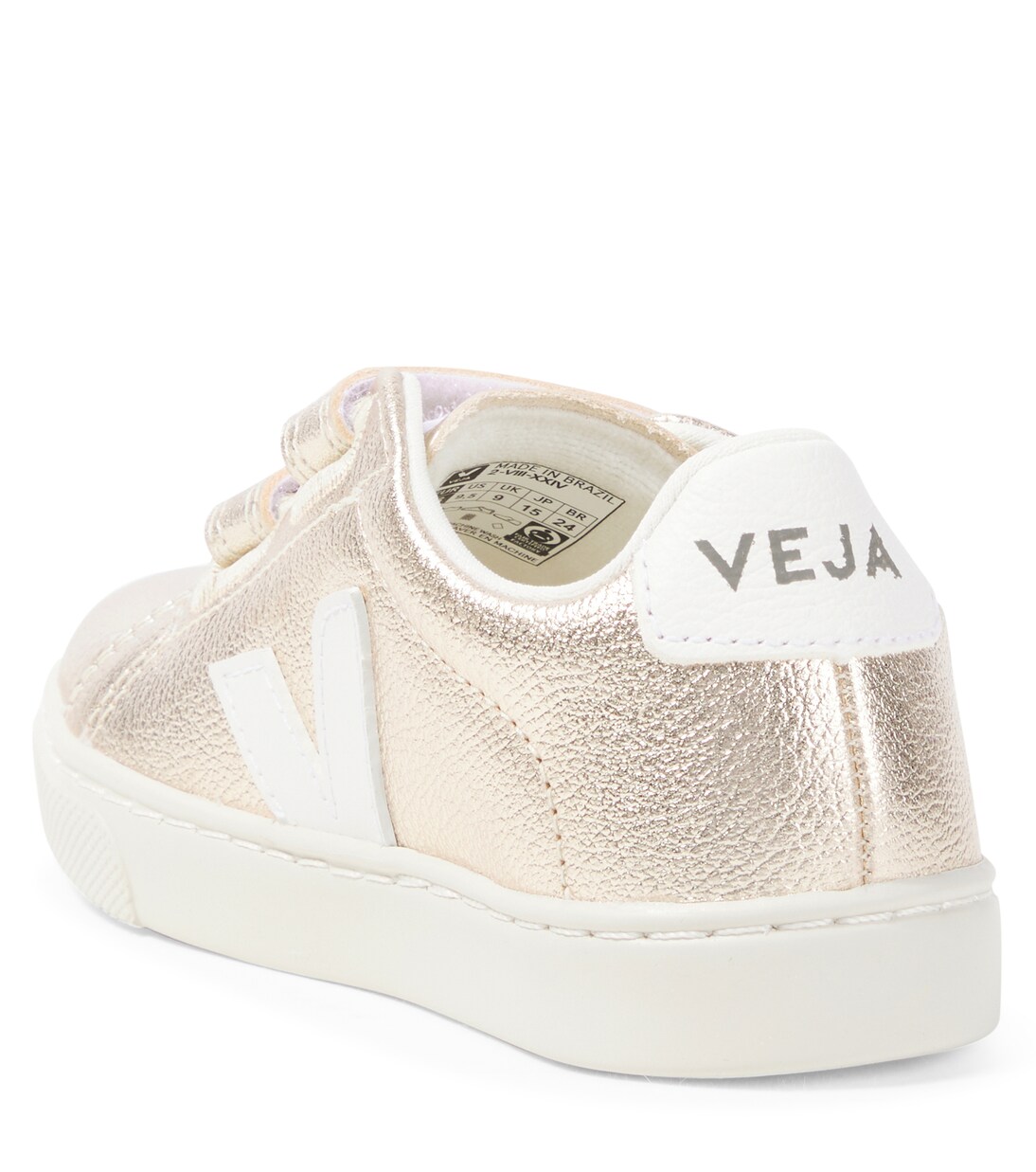 Esplar metallic leather sneakers | Veja Kids
