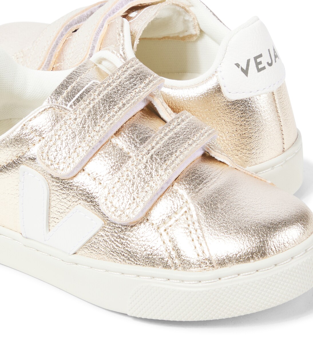 Esplar metallic leather sneakers | Veja Kids