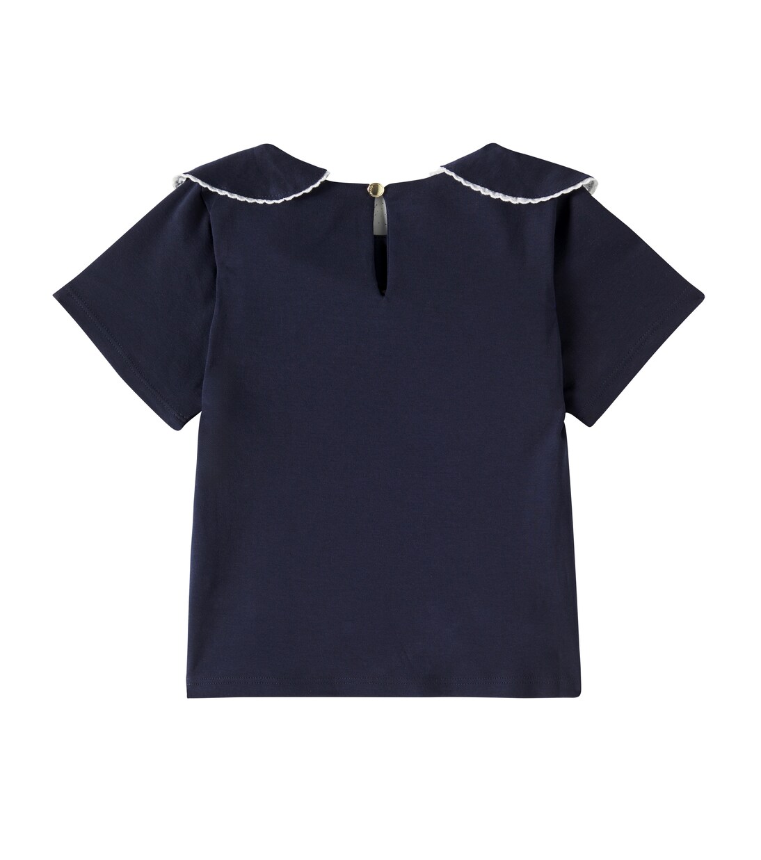 Embroidered cotton jersey top | Chloé Kids