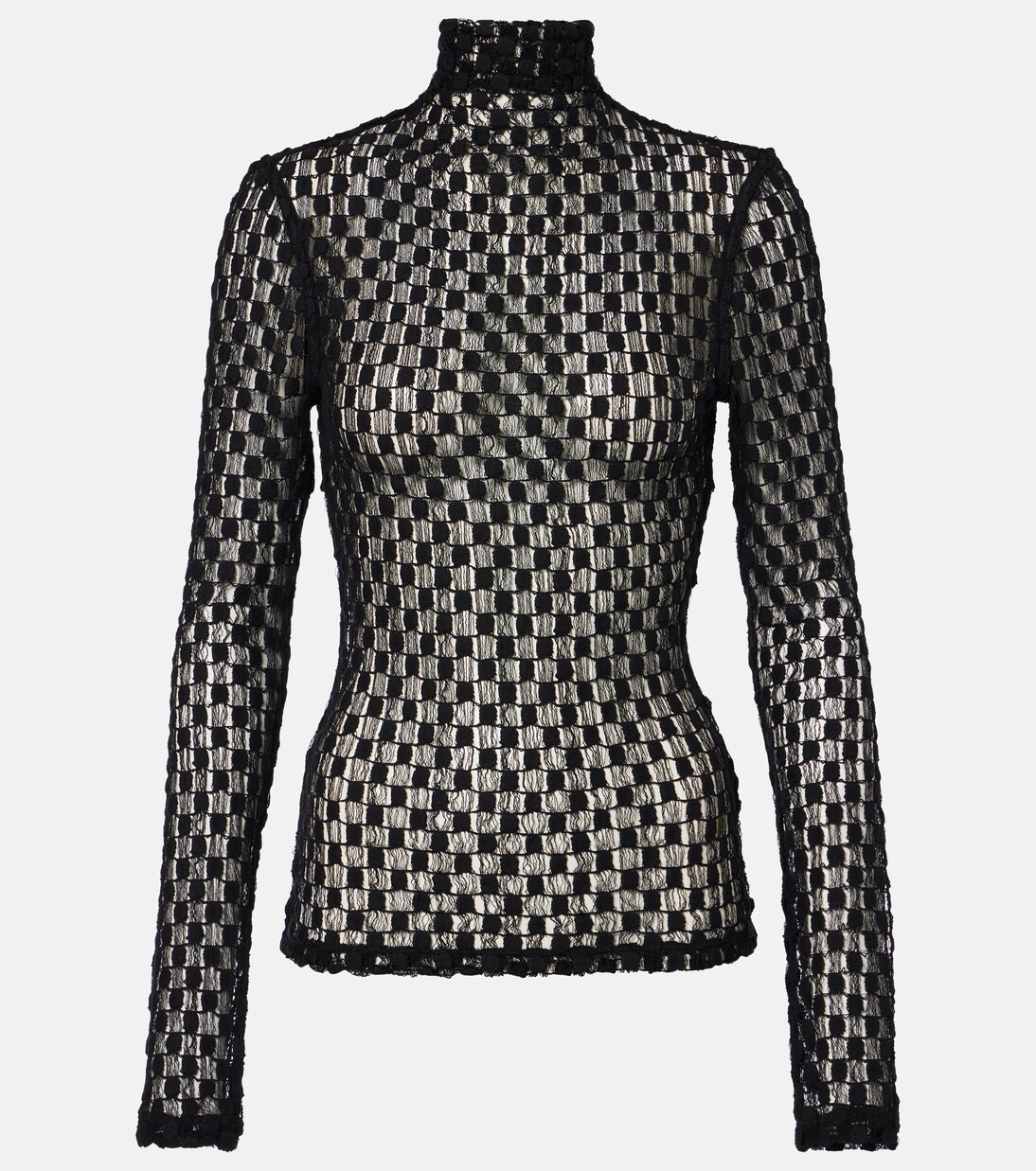 Top aus einem Baumwollgemisch mit Spitze | Róhe