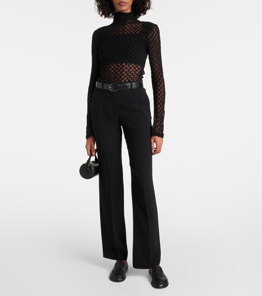 Top aus einem Baumwollgemisch mit Spitze | Róhe