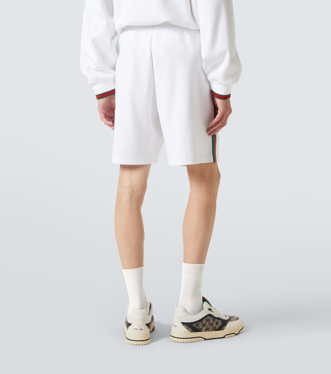 Webstripe cotton jersey shorts | Gucci