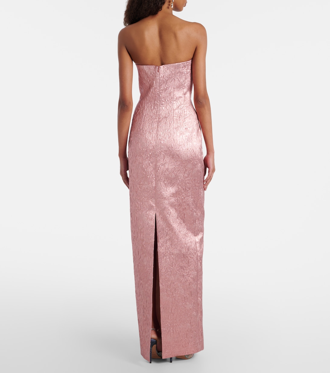 Robe longue Laelia en seersucker | Emilia Wickstead