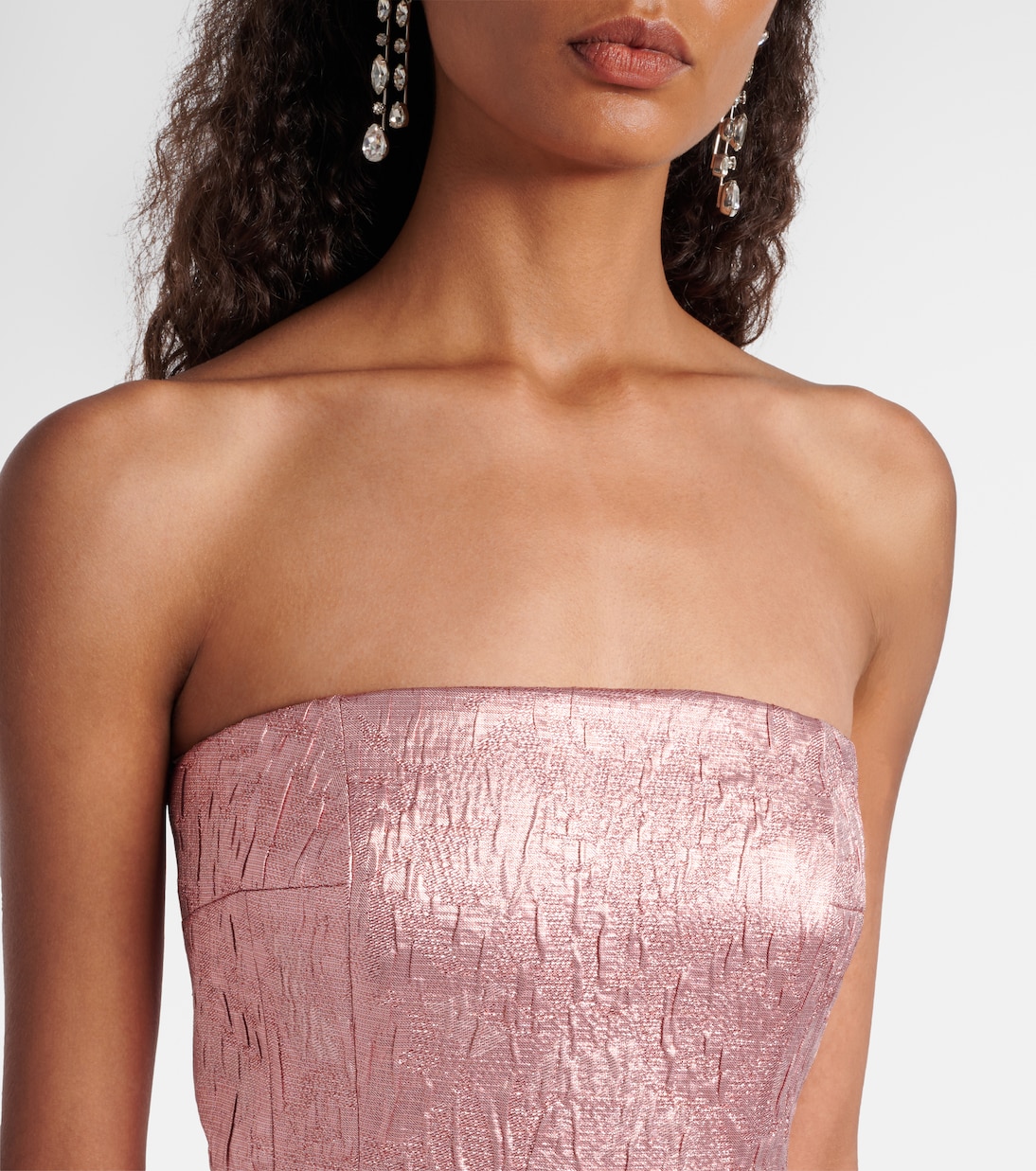 Robe longue Laelia en seersucker | Emilia Wickstead