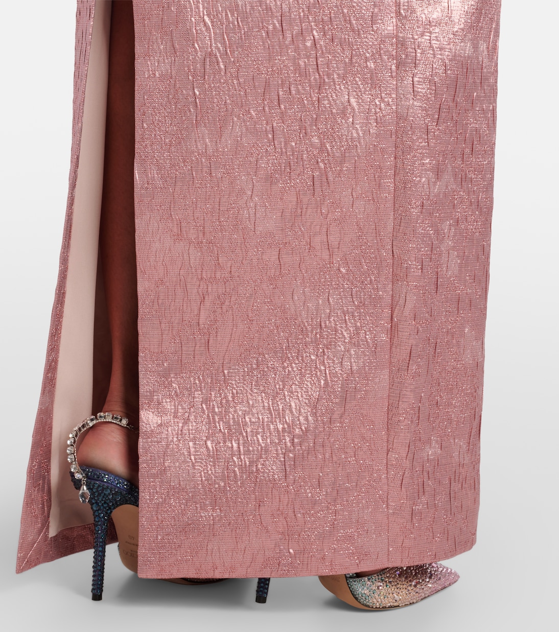 Robe longue Laelia en seersucker | Emilia Wickstead