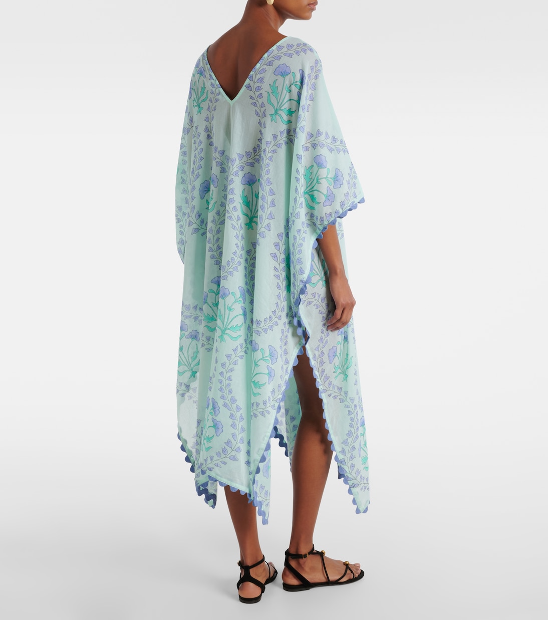 Printed cotton beach cover-up | Juliet Dunn