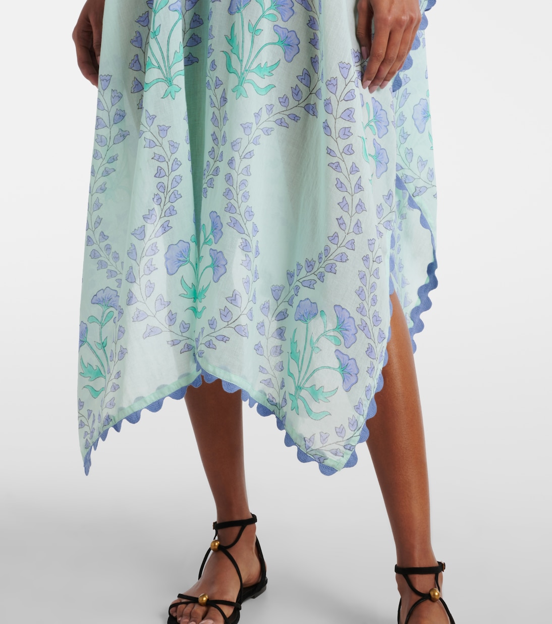 Printed cotton beach cover-up | Juliet Dunn