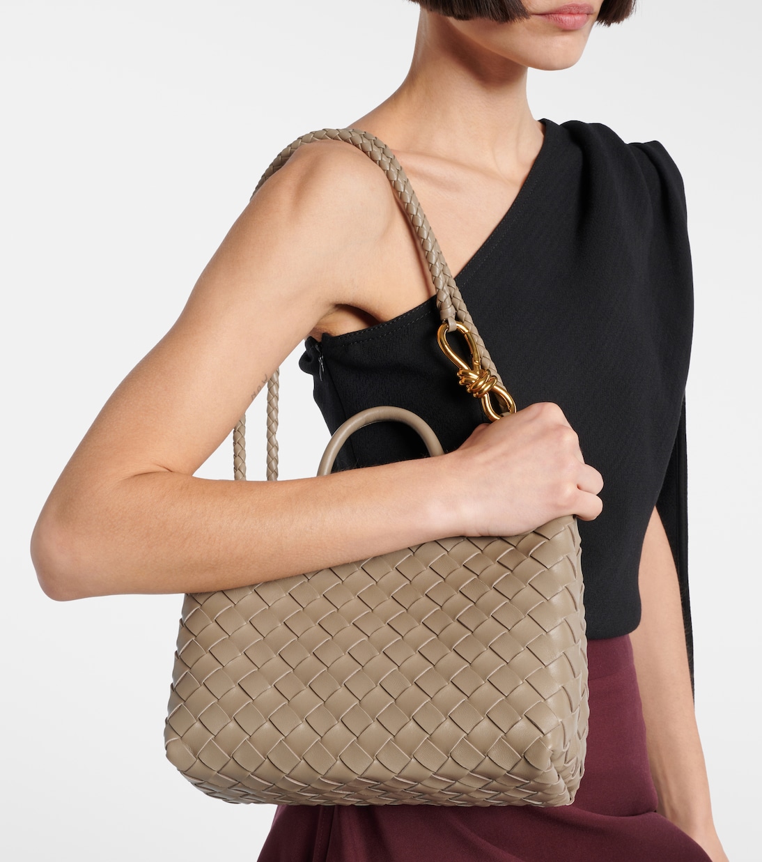 Andiamo Small Intrecciato leather tote bag | Bottega Veneta