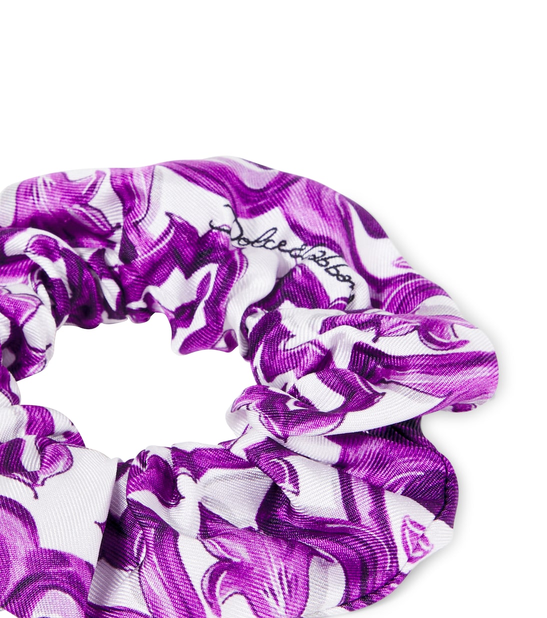 Majolica printed silk scrunchie | Dolce&Gabbana Kids
