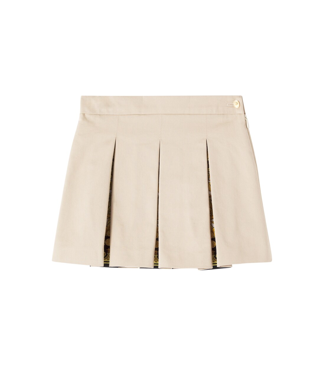 Barocco cotton gabardine skirt | Versace Kids