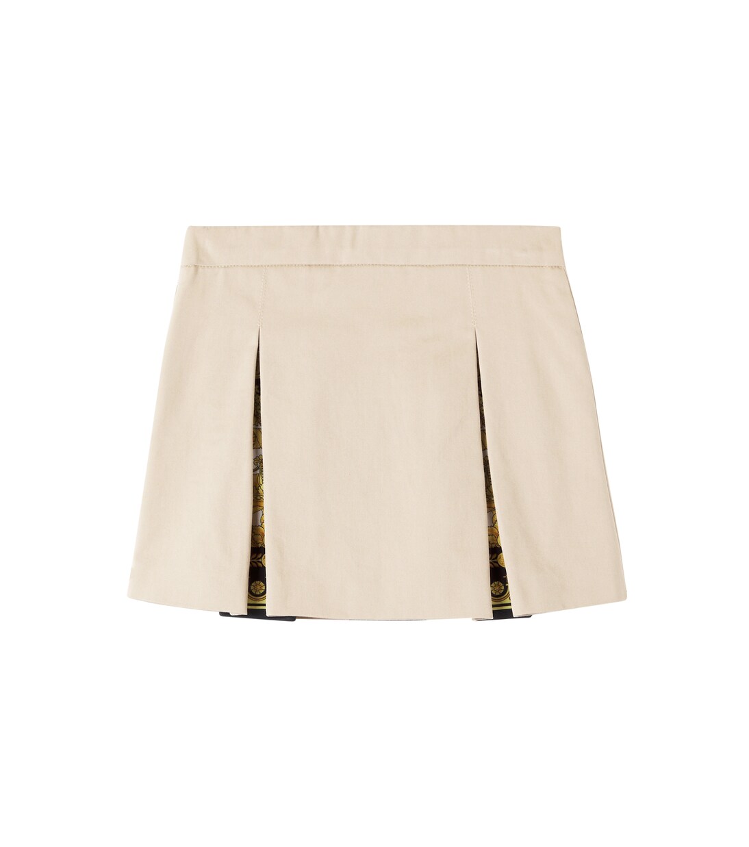 Barocco cotton gabardine skirt | Versace Kids
