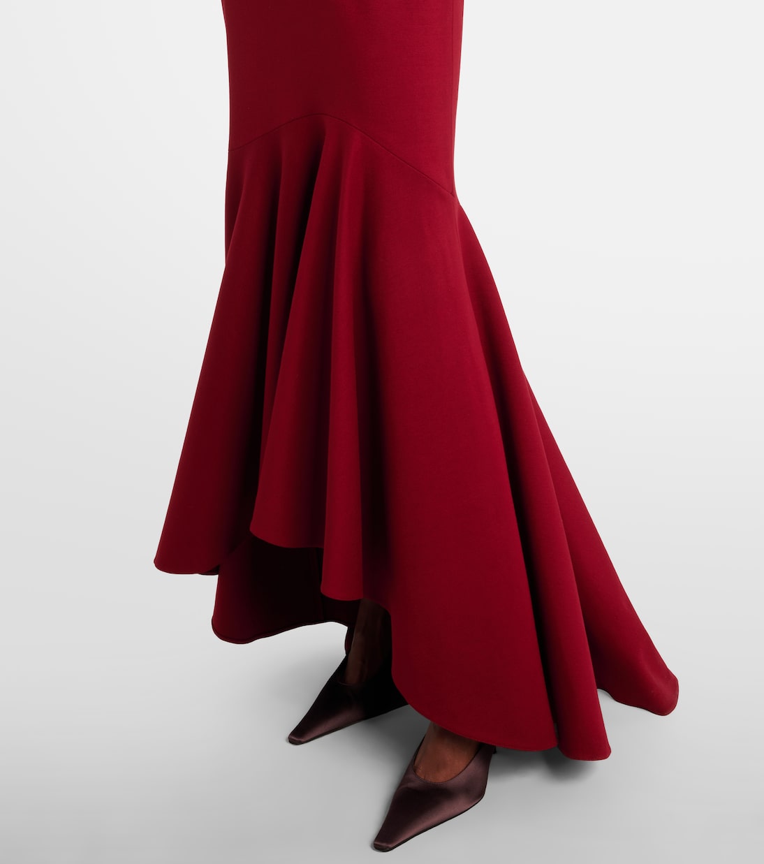 Belted off-shoulder jersey gown | Elie Saab